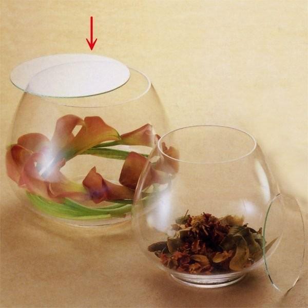 国産品 ガラス花器 ボール 丸型 フタ付き 全高16cm 口径14cm 透明 クリア 硝子 花瓶 花入れ フラワーベース ボウル 丸形 高品質 日本製 No 71 人工観葉植物と造花の通販ケイシン 通販 Yahoo ショッピング