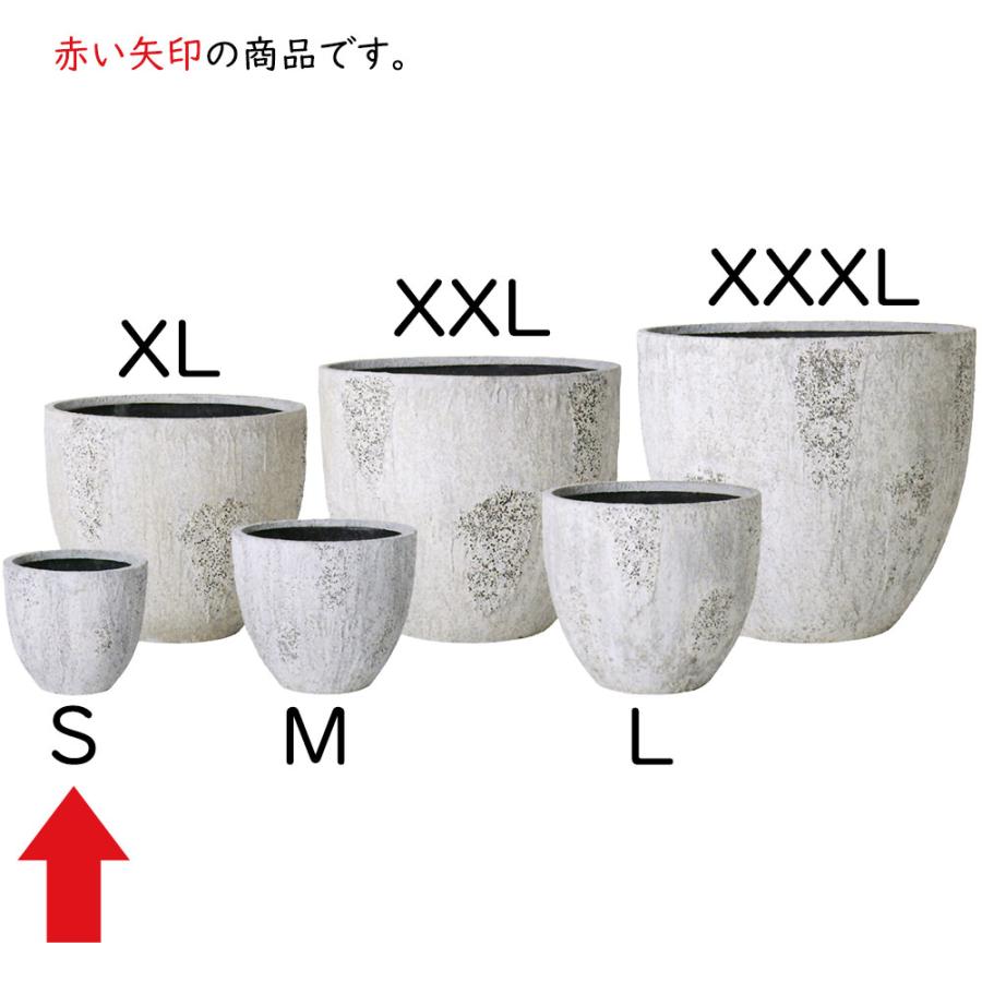 鉢カバー プランター カバー おしゃれ 大型 人気 観葉植物 インドアグリーン インテリアグリーン 家具 軽量 お洒落 植木鉢 ポット 器 オイスター ラウンド S33の画像