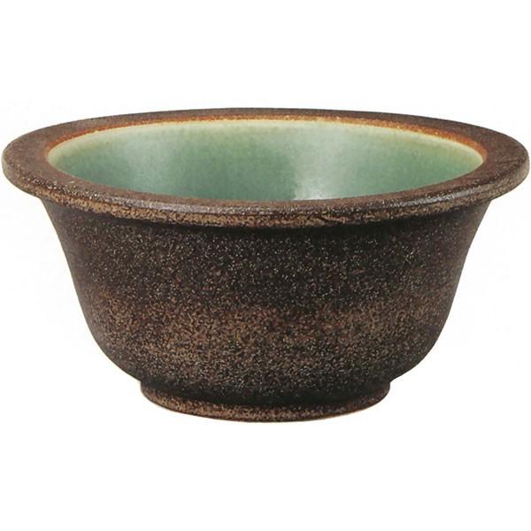 水鉢 おしゃれ 陶器 信楽焼 国産品 日本製 窯肌富士型 13号
