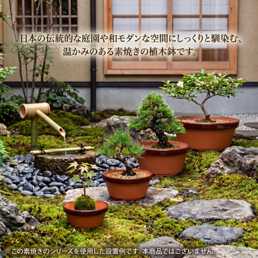 大型 植木鉢 プランター ブラウン 陶器風 ガーデニング 植木鉢 大型 素焼き 人気 おすすめ おしゃれ プランター 陶器 園芸鉢