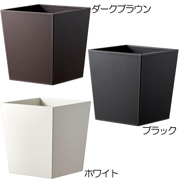 鉢カバー おしゃれ プランター 観葉植物 NEW レザータッチ スクエア 10〜11号用 口40.5cm×全高44cm フェイクレザー 型押し