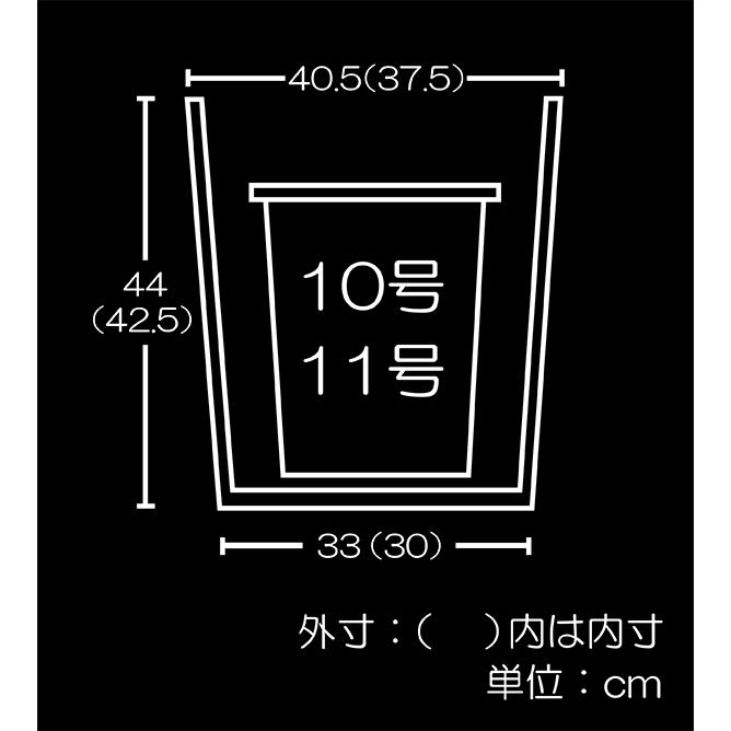 鉢カバー おしゃれ プランター 観葉植物 NEW レザータッチ スクエア 10〜11号用 口40.5cm×全高44cm フェイクレザー 型押し 鉢カバー