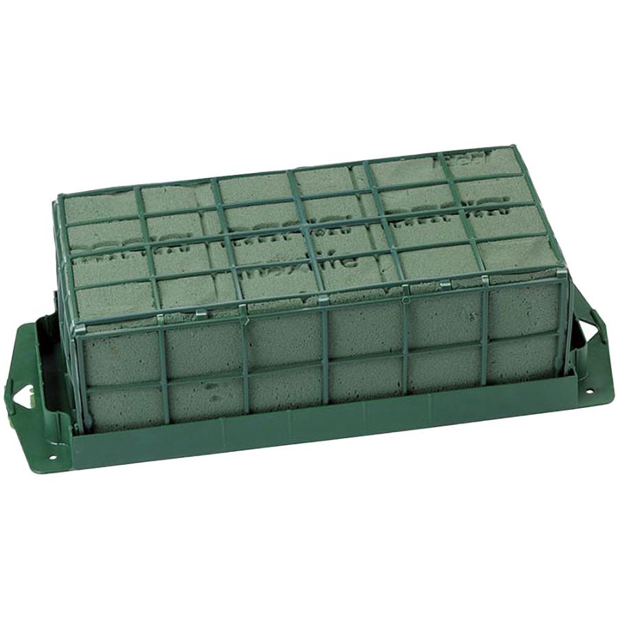 オアシス フローラルフォーム 人気 吸水 給水 スポンジ フラワーアレンジメント 生け花 緑 グリーン 花材 資材 土台 ベース oasis  デコレット 高品質 2個セット