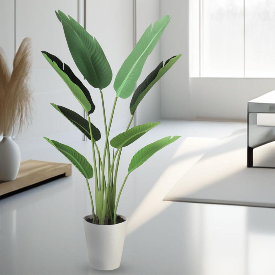 ストレリチア ストレチア 観葉植物 おしゃれ 人気 インテリアグリーン フェイクグリーン 造花 リアル 人工観葉植物 人工樹木 オーガスタ ギフト 新築祝い 120cm_9