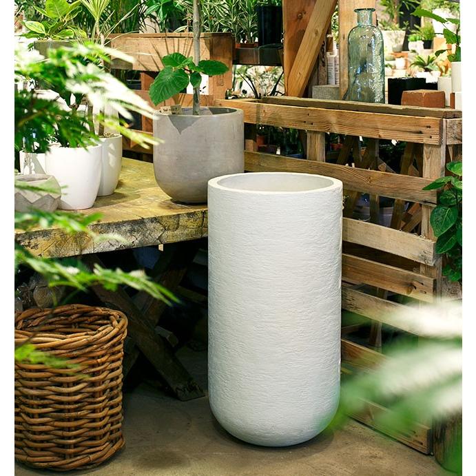 鉢カバー おしゃれ 大型 プランター 観葉植物 インテリア 7号用 直径30cm 鉢カバー ツル グレー ホワイト ザラ