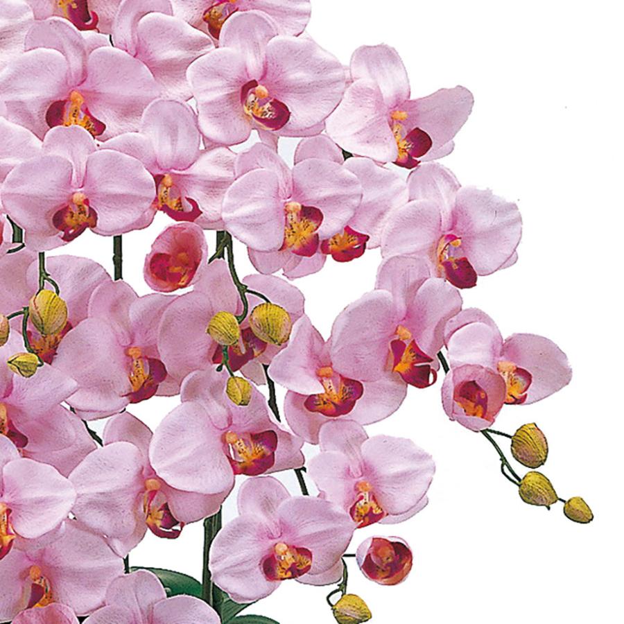 光触媒　人工観葉植物　フェイクグリーン　胡蝶蘭　ピュアオーキッド2本立ラベンダー 胡蝶蘭 鉢花 7本立 オーキッド おしゃれ 造花 リアル 人気 おすすめ