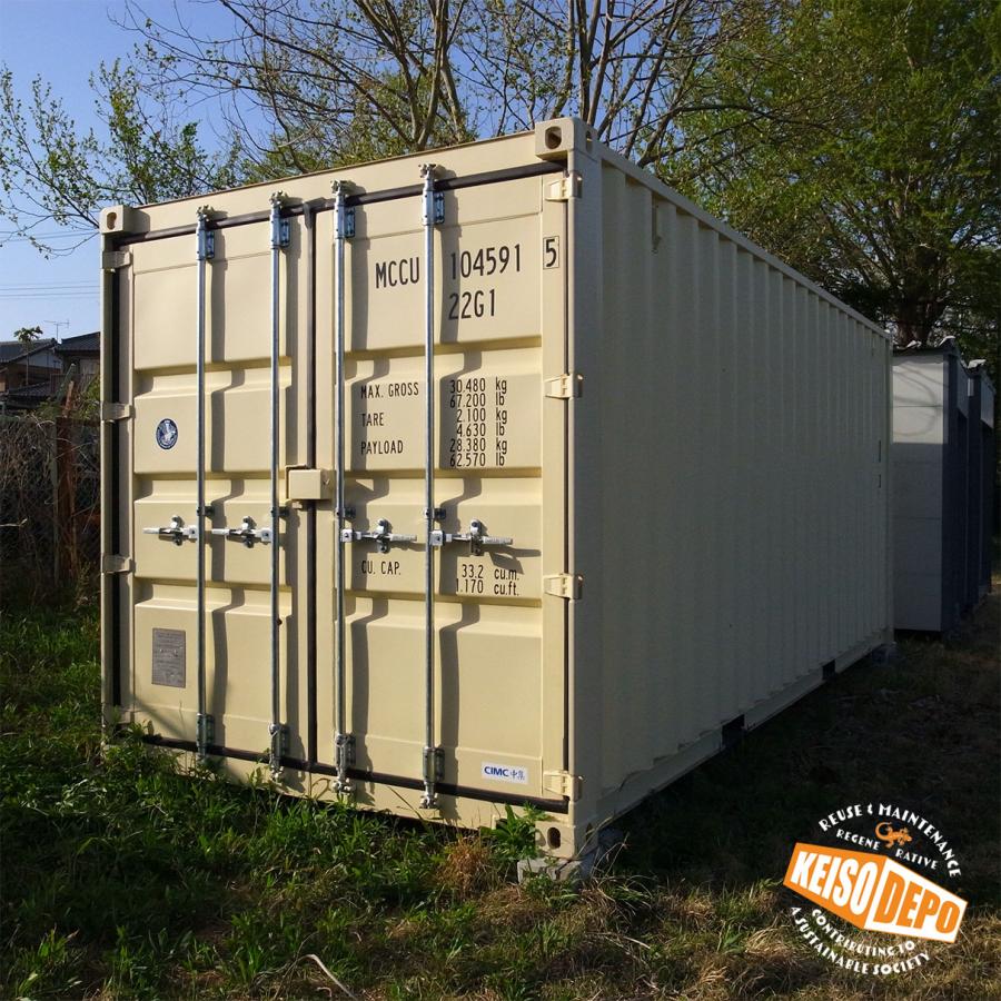 在庫有】現物確認 20ft海上コンテナ 新品 ワンウェイ ガレージ 倉庫