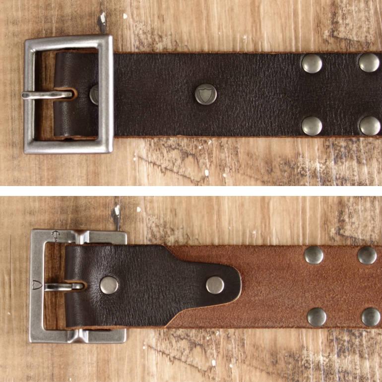 HTC エイチティーシー ISADORA BELT メンズ ベルト ダークブラウン ハリウッドトレーディングカンパニー