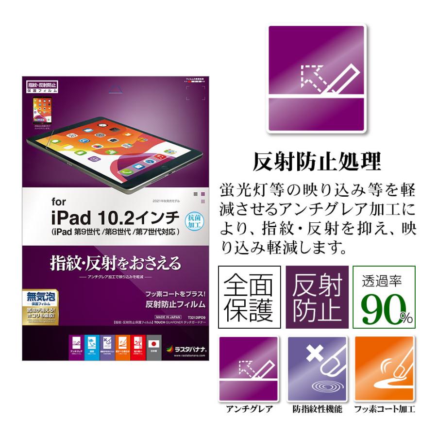 ラスタバナナ iPad 第9世代 第8世代 第7世代 10.2インチ フィルム 全面