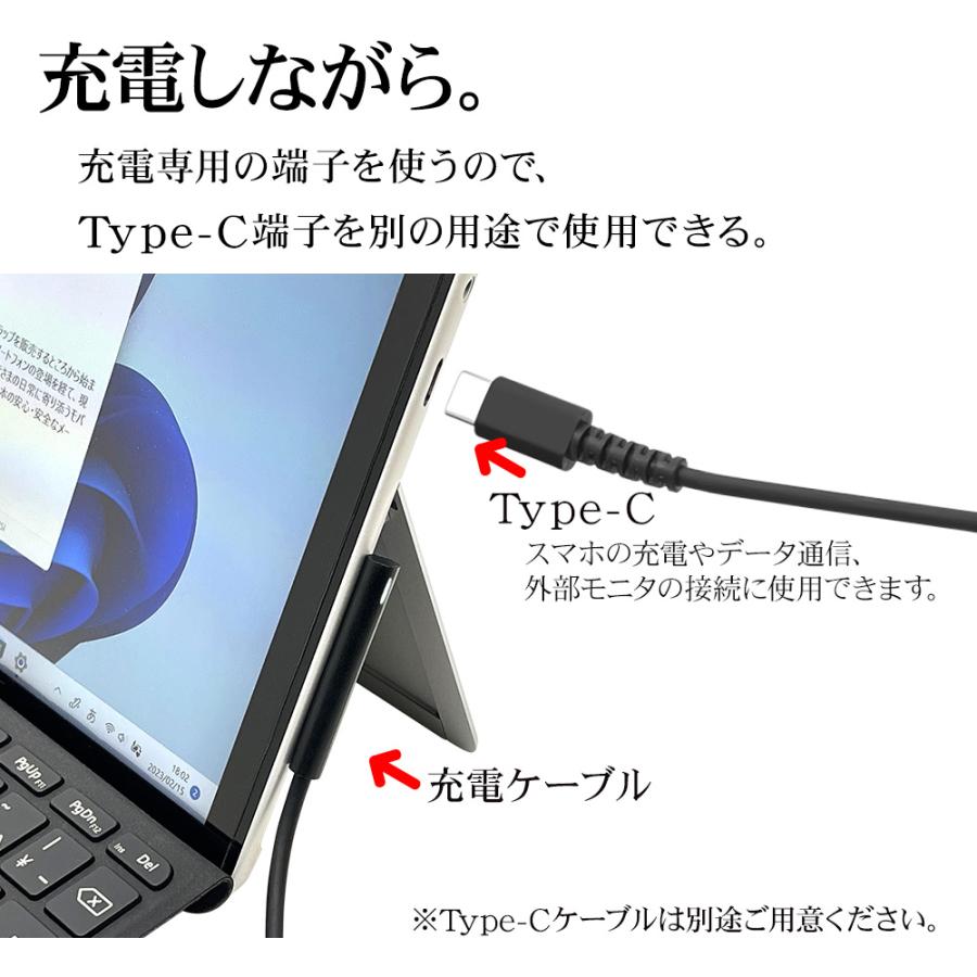 ラスタバナナ Surface Go2 Go3 充電コネクタ用 ケーブル タイプC ラスタバナナ Surface Go2 Go3 充電コネクタ用 ケーブル タイプC