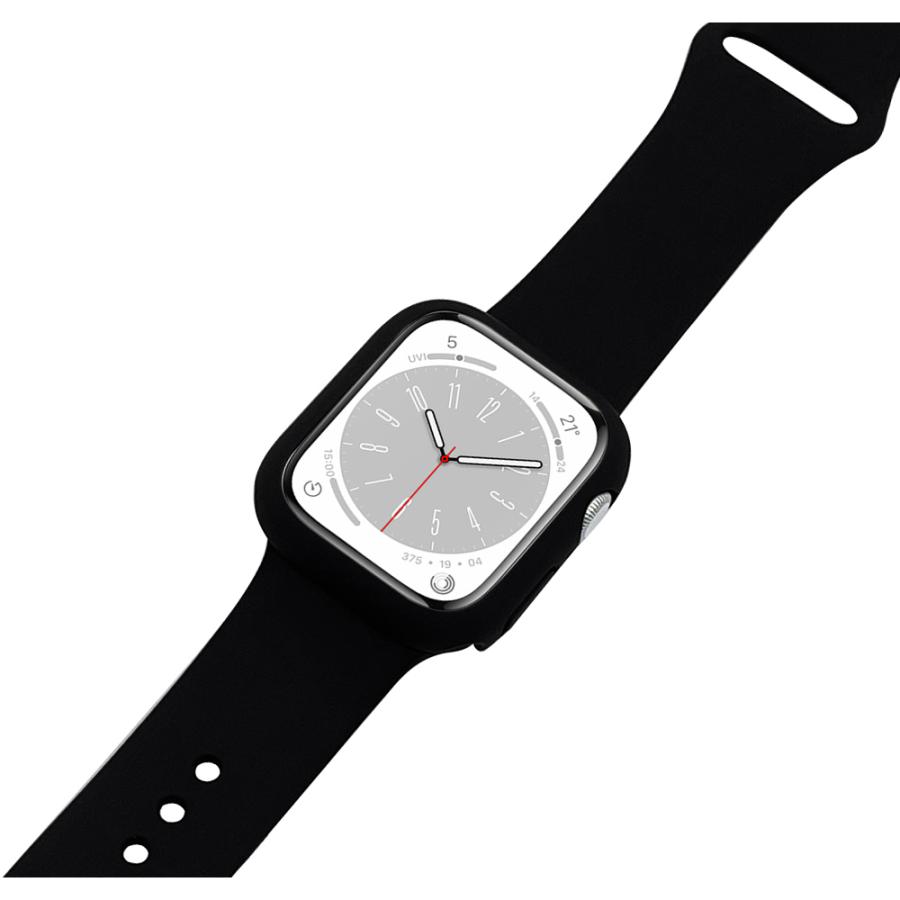 Apple Watch バンド SE2 SE Series9 8 7 6 5 4 3 41mm 40mm 38mm シリコン ブラック アップルウォッチ RBAWS7435BK ラスタバナナ｜keitai-kazariya｜12