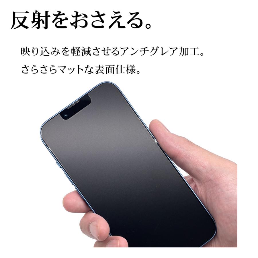 iPhone15 フィルム 平面保護 衝撃吸収 ブルーライトカット マット アンチグレア 反射防止 抗菌 日本製 貼り付けガイド アイフォン VY3932IP361 ラスタバナナ｜keitai-kazariya｜04