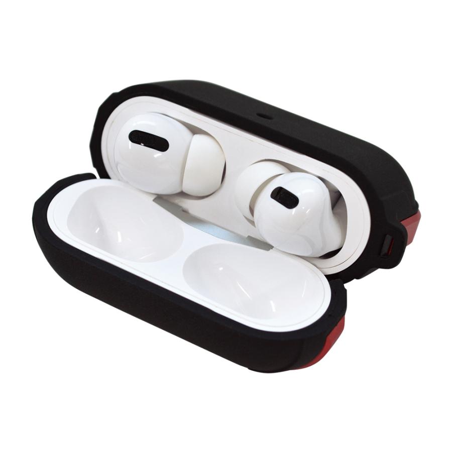 AirPods Pro ケース カバー TPU+アルミ simpleケース カラビナ付き 耐衝撃吸収 ワイヤレス充電対応 エアポッズプロ ラスタバナナ｜keitai-kazariya｜17