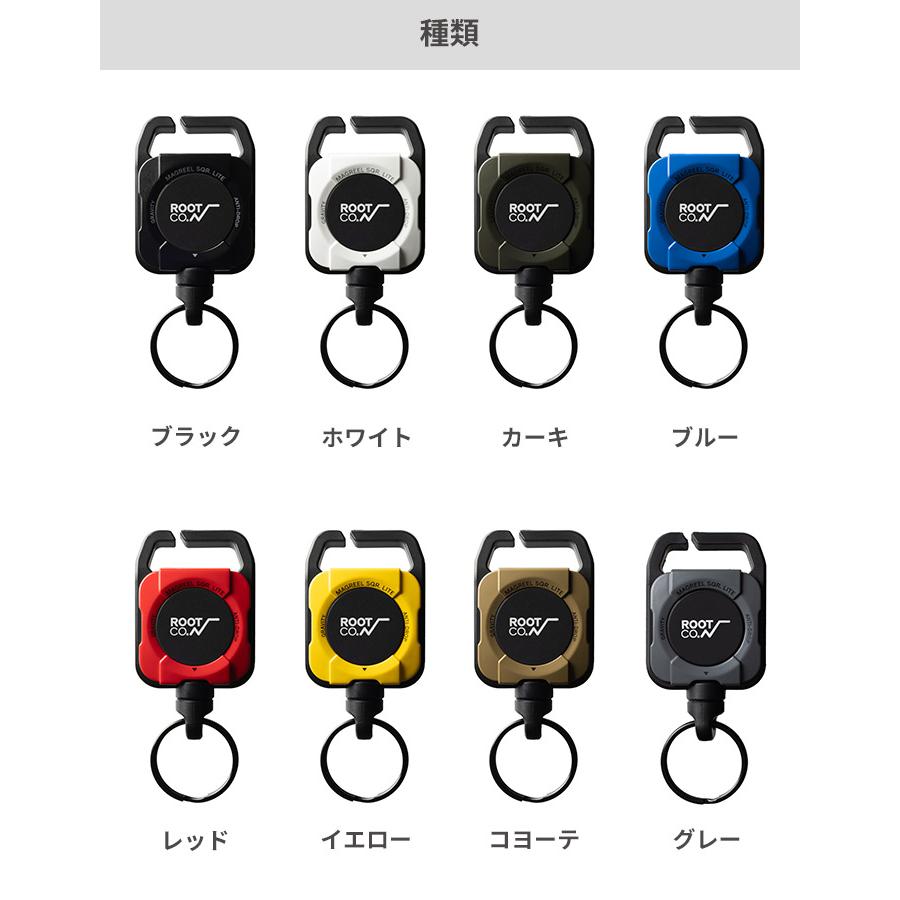 ROOT CO. カラビナリール リールキーホルダー スマホ リール ROOT CO. カラビナリール リールキーホルダー スマホ リール