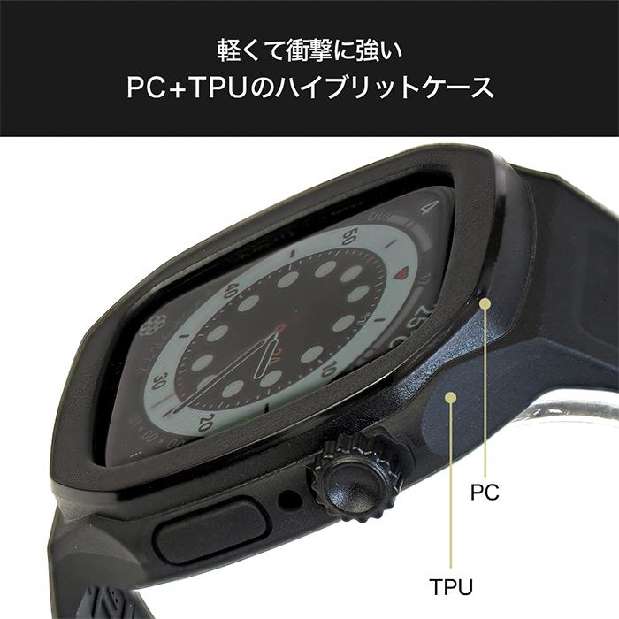 Apple Watch バンド Apple Watch ケース Apple Watch Series 7 / SE / 6 / 5 /4 44mm - 45mm バンド一体型ケース TILE OCTLUX｜keitai｜05