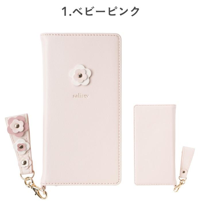 スマホケース 手帳型 ほぼ 全機種対応 Aquos R2 ケース Huawei P10 Lite ケース おしゃれ 可愛い Salisty サリスティ フラワースタッズ ダイアリー マルチ Iphone スマホケースのhamee 通販 Paypayモール