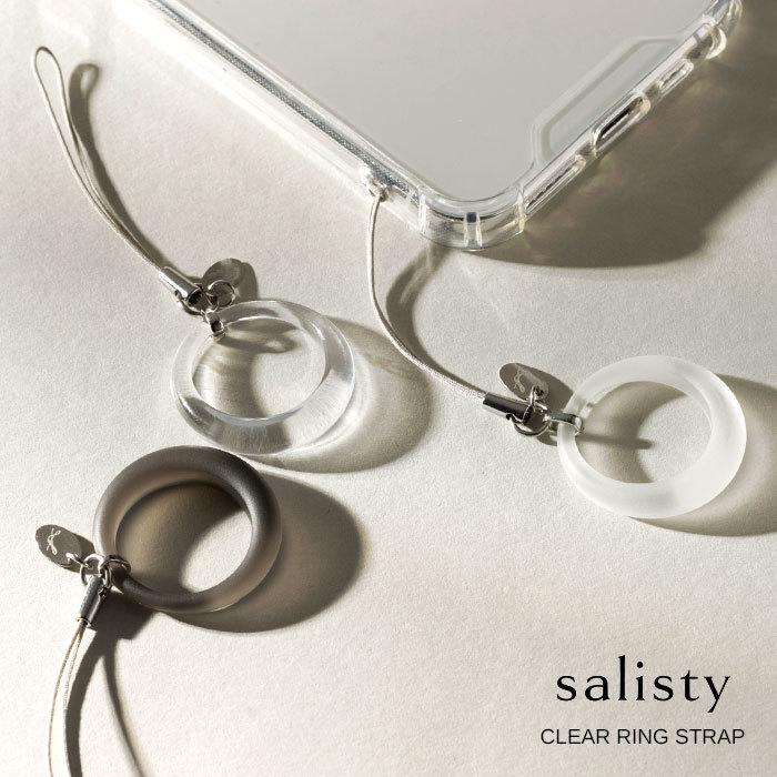 リングストラップ Salisty サリスティ クリア ストラップ リング おしゃれ アクセサリー かわいい スマホ バースデー 記念日 ギフト 贈物 お勧め 通販 Iphone