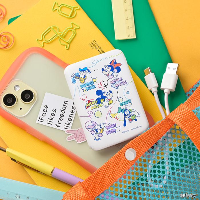 Disney モバイルバッテリー 小型 軽量 ディズニー iPhone