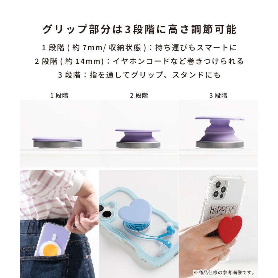 スマホグリップ ハート Griptok グリップトック 韓国 おしゃれ