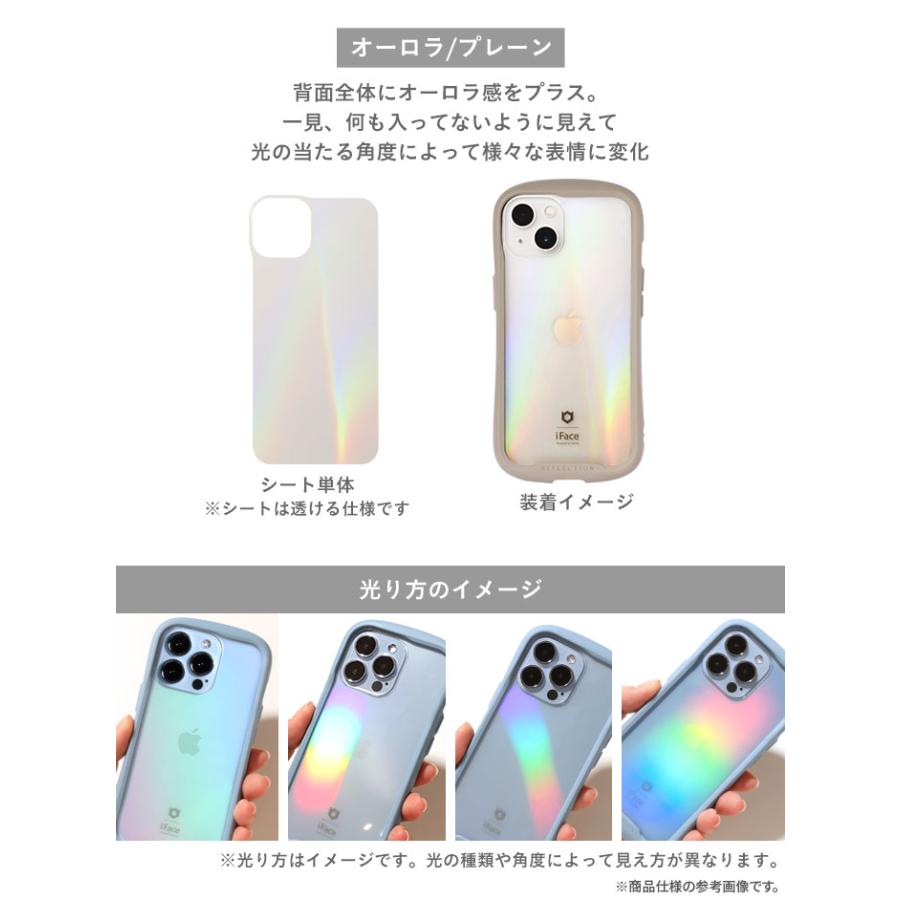 iFace 公式 iPhone17 17e  iPhone16 iPhone15 iPhone14 iPhone13 クリア オーロラ Reflection リフレクション  iFace 背面クリアケース用 インナーシート | iFace | 10