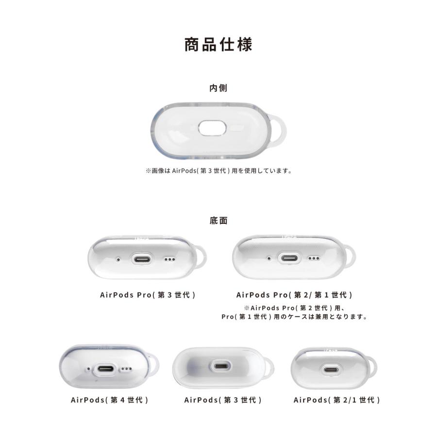 iFace 公式 AirPods Pro 第3世代第2世代 第1世代 ケース クリア 第4