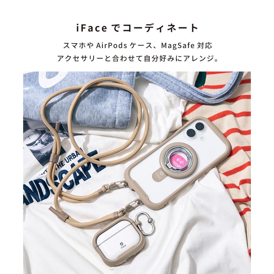 iFace スマホ ショルダーストラップ 携帯ストラップ 肩掛け 携帯ケース