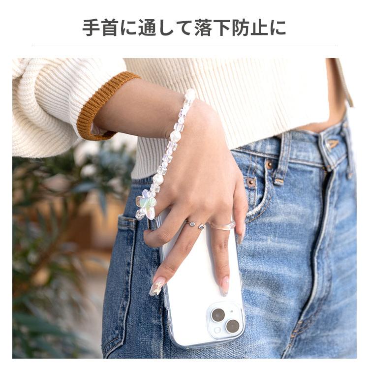 iFace ハンドストラップ スマホチェーン スマホ 携帯ストラップ 手首