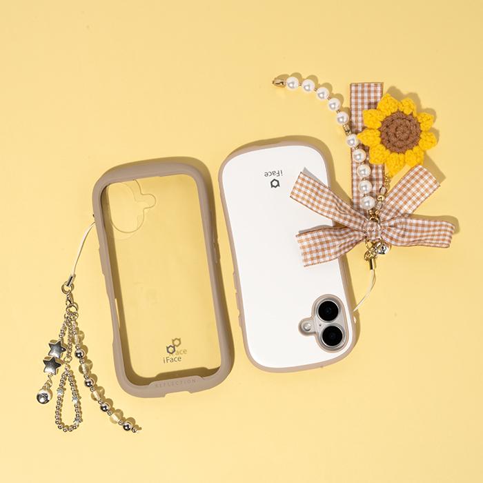 iFace ハンドストラップ スマホチェーン Phoneチャーム ビーズ