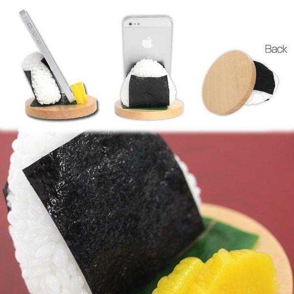 スマホ スマートフォン スタンド おもしろ スマホスタンド 食品サンプル おにぎり のり Iphone スマホケースのhamee 通販 Paypayモール