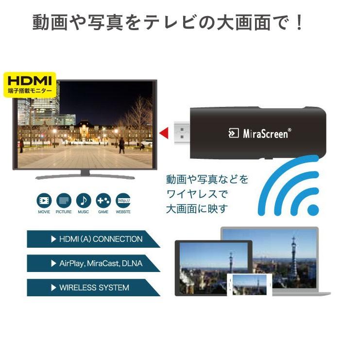 ワイヤレスディスプレイレシーバー Mirascreen MiraScreen M2 PRO HDMI WiFi ワイヤレス