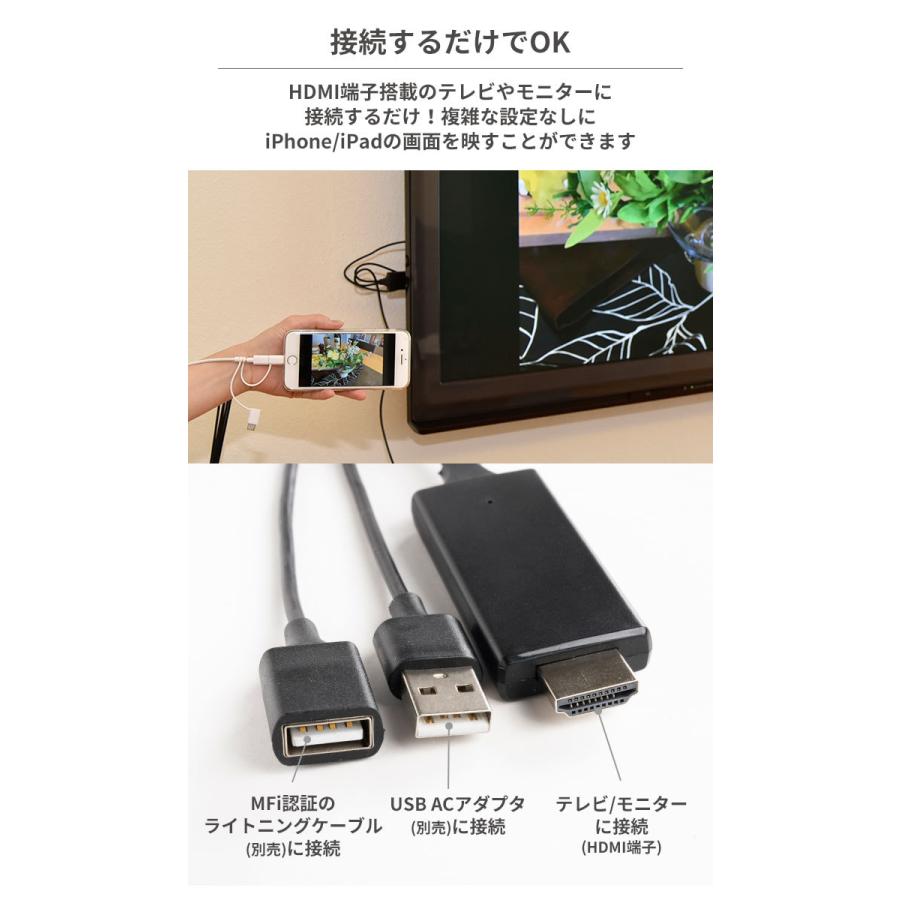 再販ご予約限定送料無料 Iphone Ipad ケーブル Vertex ミラーリングケーブル Hdmi To Lightning Usb 有線 Ww Campusplacementgujarat In