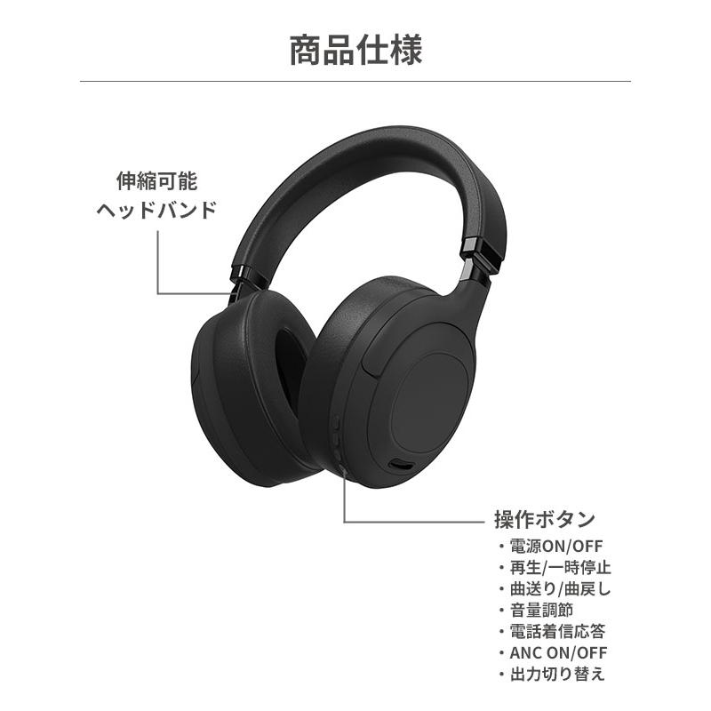 ヘッドホン bluetooth ワイヤレスヘッドホン ノイズキャンセ