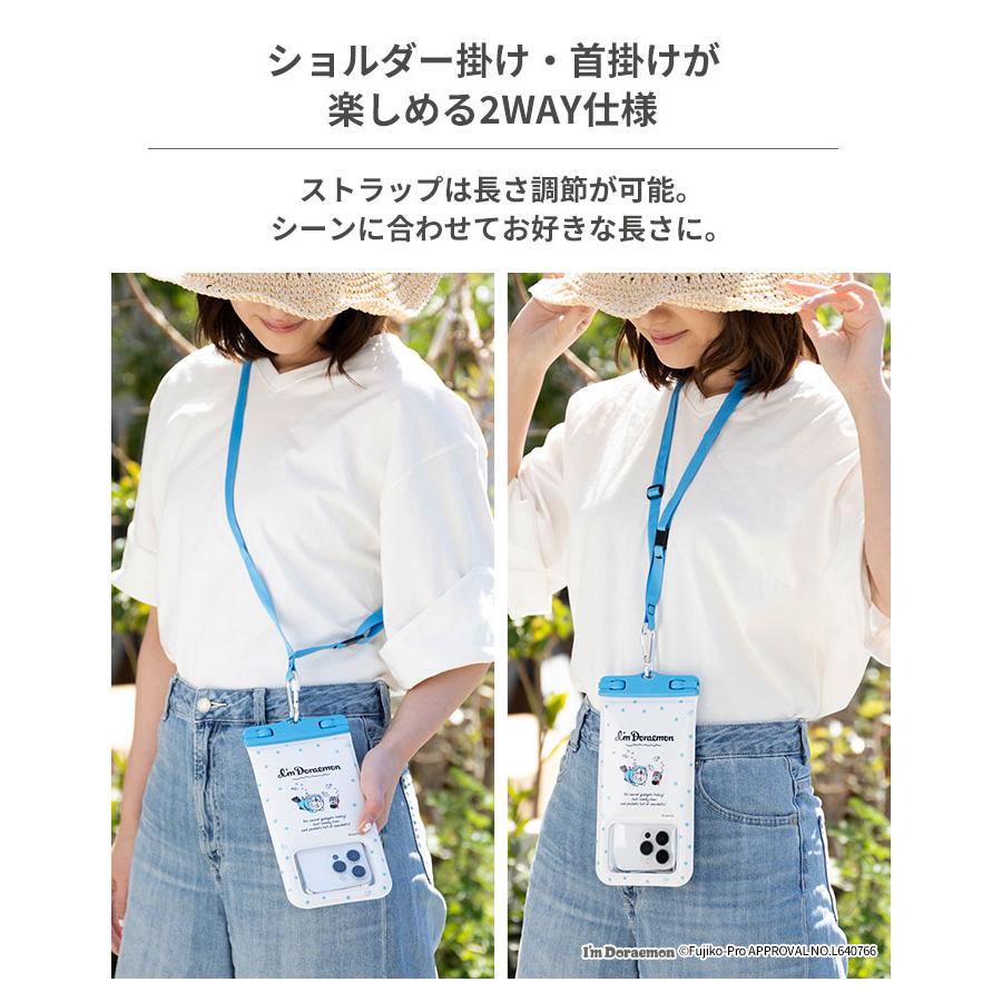 防水ケース アイム ドラえもん DIVAID スマホ ワイドサイズ iphone 浮く 防水 ケース スマホケース ポーチ 海 貴重品 大きめ  防水 コイン ケース |  | 02