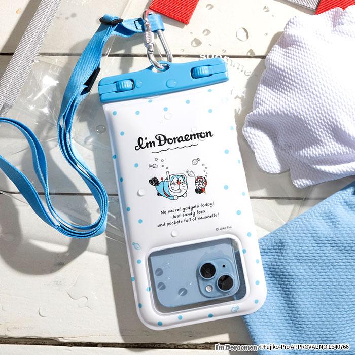 防水ケース アイム ドラえもん DIVAID スマホ ワイドサイズ iphone 浮く 防水 ケース スマホケース ポーチ 海 貴重品 大きめ  防水 コイン ケース |  | 03