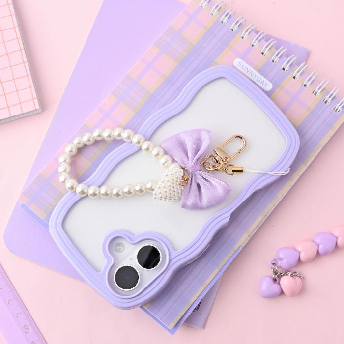 PHONEAR フレアリボンパールストラップ : Hamee(ハミィ) - 通販