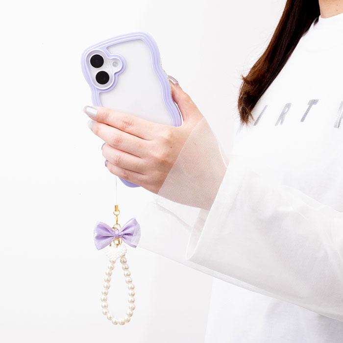 PHONEAR フレアリボンパールストラップ : Hamee(ハミィ) - 通販