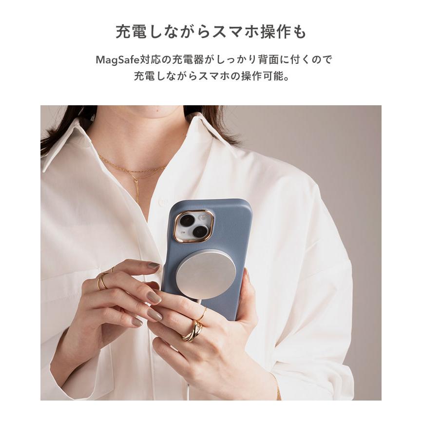 iPhone15 ケース magsafe 本革 magsafe対応ケース iPhone14 ケース iPhone13 ケース salisty レザー ハードケース アイフォン15 ケース おしゃれ｜keitai｜11