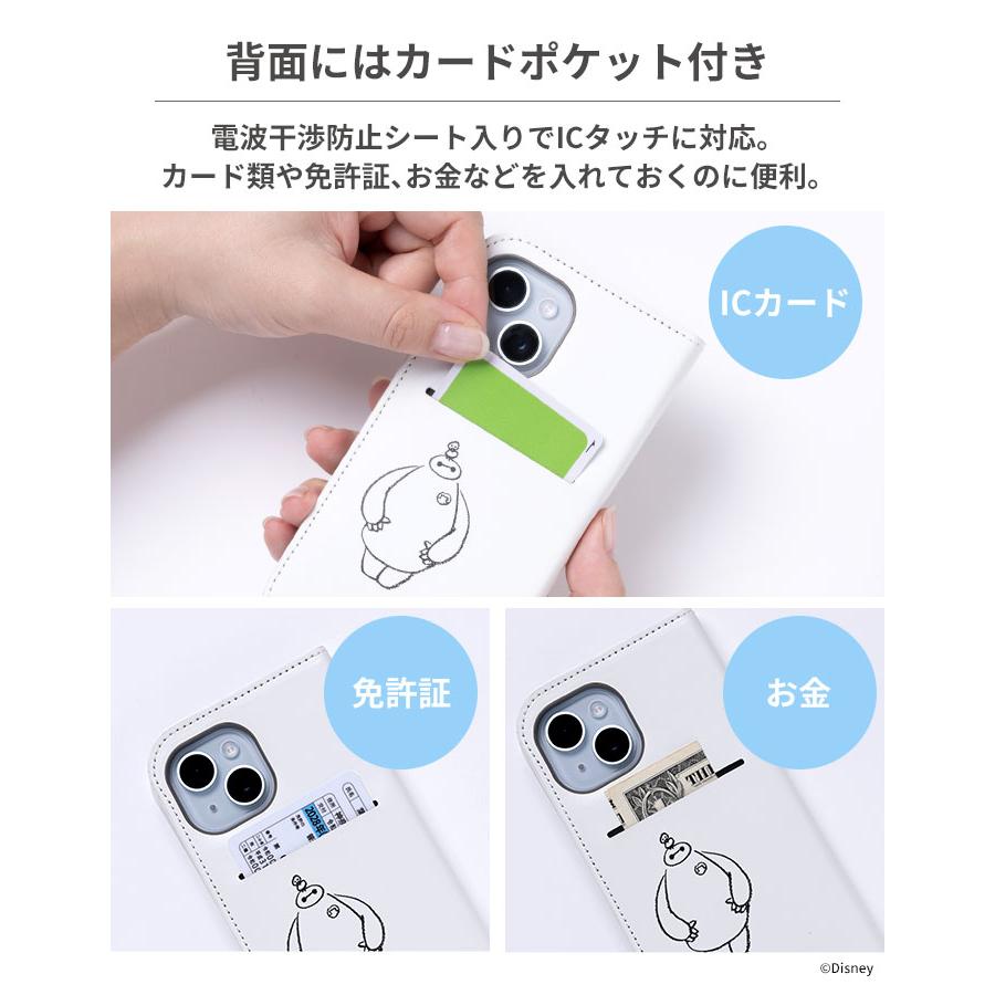Disney（ディズニー） iPhone15 ケース キャラクター CERTA フリップ窓