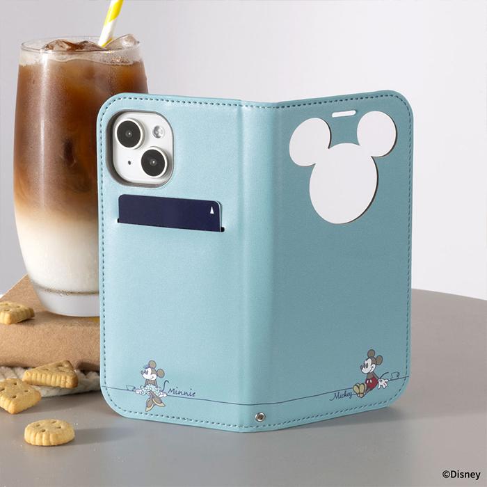 Disney（ディズニー） iPhone15 ケース キャラクター CERTA フリップ窓