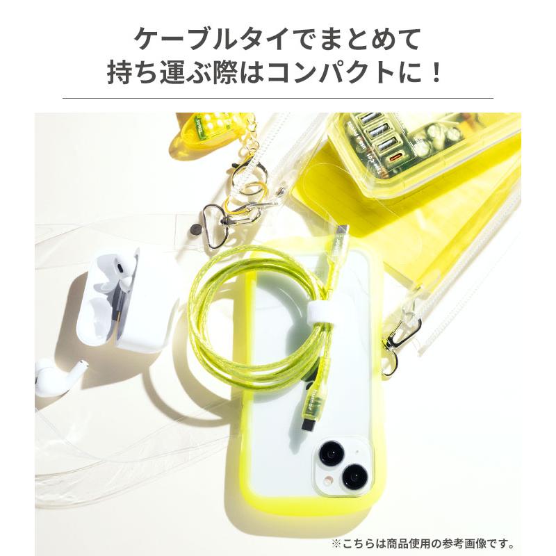 humor USB 2.0 CABLE TYPE-C to TYPE-C 1.0m(クリア) | humor | 16