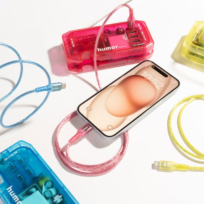 humor USB 2.0 CABLE TYPE-C to TYPE-C 1.0m(クリア) | humor | 05