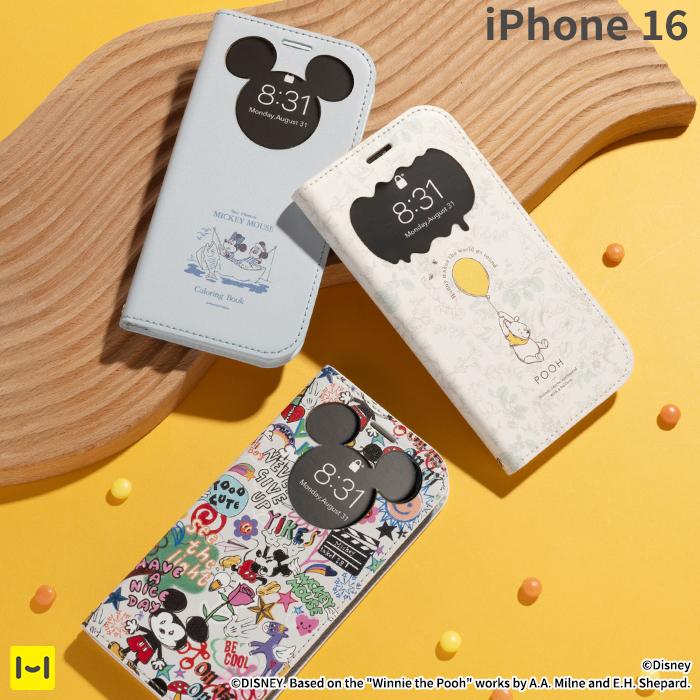 Disney iPhone16 ケース ディズニー 手帳型 アイフォン16 Disney iPhone16 ケース ディズニー 手帳型 アイフォン16