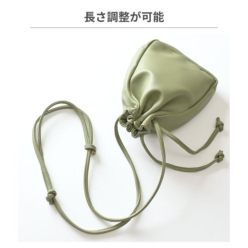 スマホ ショルダーポーチ 巾着型 おしゃれ モバイルポーチ : Hamee