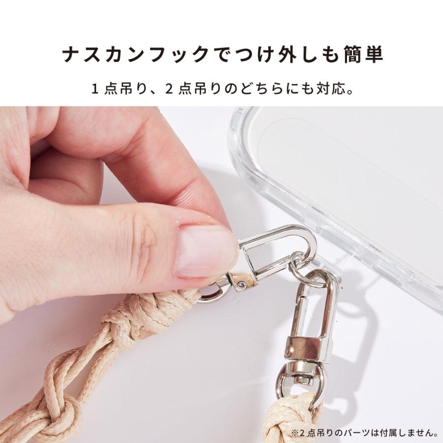 ハンドストラップ 携帯ストラップ 手首 ワイヤー レザー ストラップ