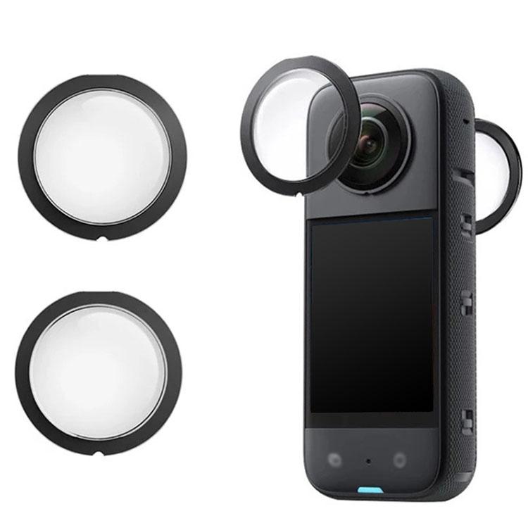 Insta360 X3 カメラレンズカバー レンズプロテクター カメラレンズ保護フィルム 粘着式レンズ保護フィルター 粘着式レンズガード