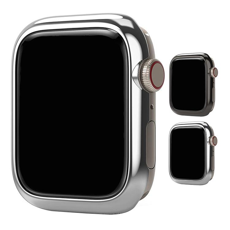 Apple Watch Series 8 カバー/ケース ステンレスバンパー 41mm/45mm かっこいい バンパーカバー ステンレス