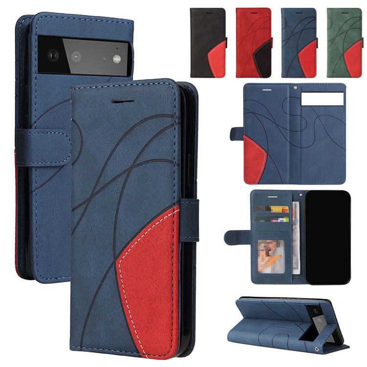 Shop B M K Google Pixel 6 Pro ケース ピクセル6プロ レザーケース 手帳型 Black 高級素材使用ブランド