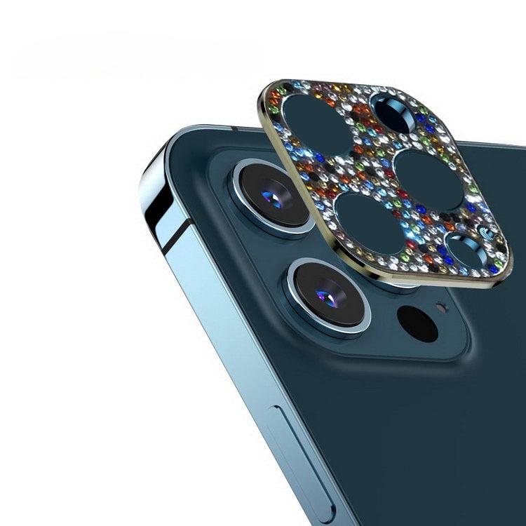Iphone13 13 Mini 13 Pro 13 Pro Max カメラレンズ 保護 アルミカバー 可愛い キラキラ お洒落 デコ ラインストーン メタルカバー レンズ穴開きタイプ Ip13 Cpd1 W スマホカバーのkeitaicase 通販 Yahoo ショッピング