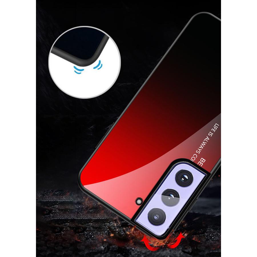 ギャラクシーs21 5g S21 S21 Ultra ケース Tpu 背面強化ガラス 背面パネル付き かっこいい 衝撃吸収 Galaxy ウルトラ プラス Sale S21