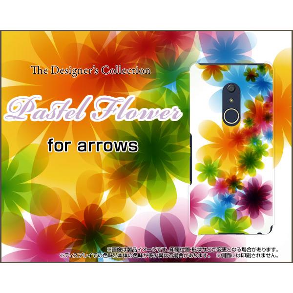 arrows Be4 F-41A アローズ ビーフォー TPU ソフトケース/ソフトカバー Pastel Flower type001 パステル 花 フラワー 虹 レインボー｜keitaidonya